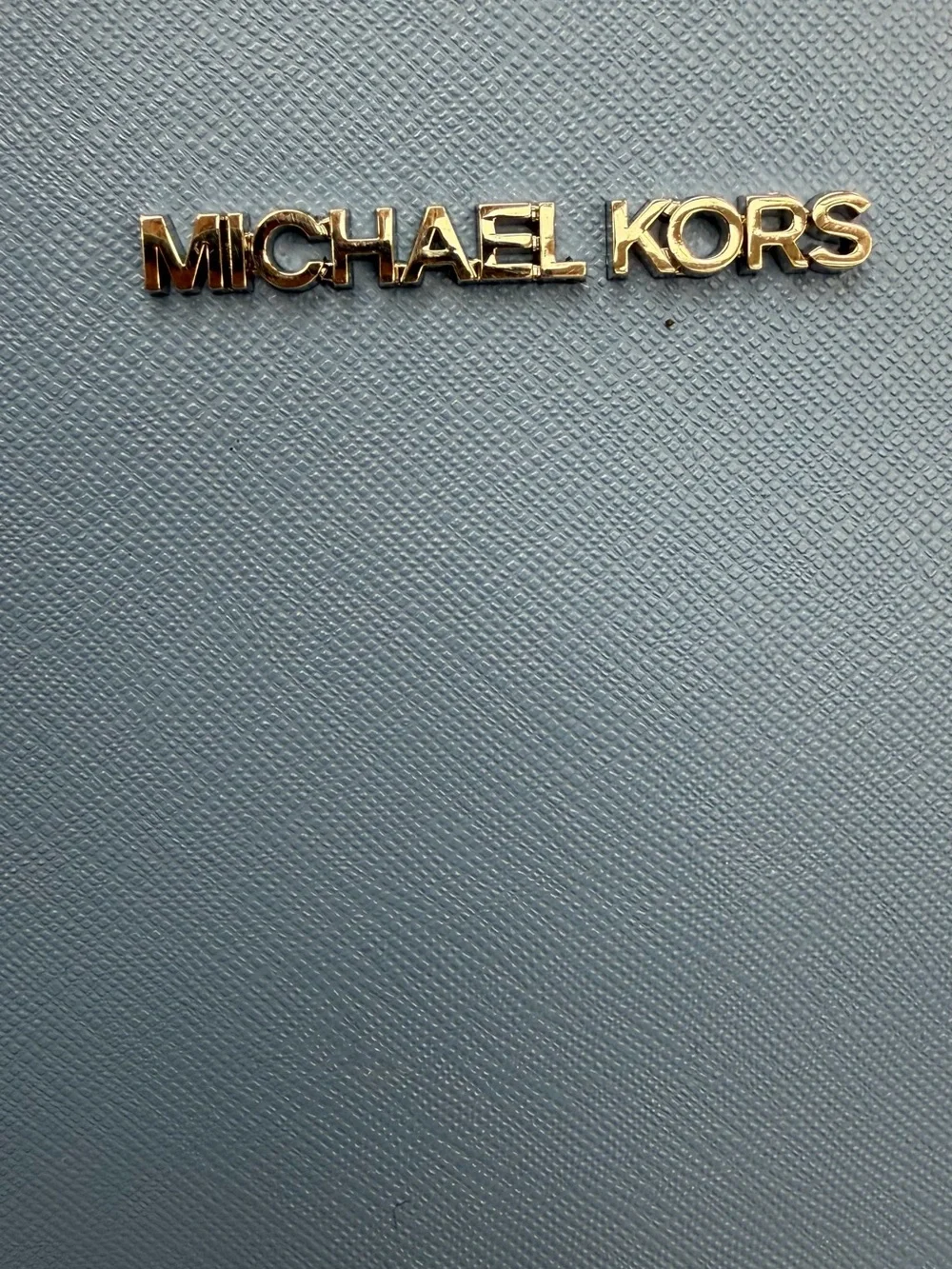 Michael Kors Blue Saffiano Shoulder Bag